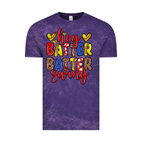 Cloud Purple hey batter batter swing softball Vintage Tee - Zillion Design Studio