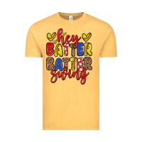 Vintage Mustard hey batter batter swing softball Vintage Tee - Zillion Design Studio