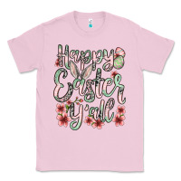 Bubblegum Pink Easter Day Happy Easter y'all Classic Tee - OliviaCreatesArt