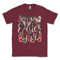 Burgundy Easter Day Happy Easter y'all Classic Tee - OliviaCreatesArt