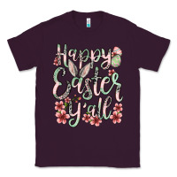 Plum Easter Day Happy Easter y'all Classic Tee - OliviaCreatesArt