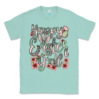 Seafoam Easter Day Happy Easter y'all Classic Tee - OliviaCreatesArt