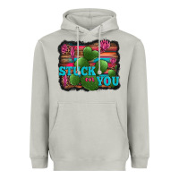 Moon Dust stuck on you heart cactus serape leopard background Heavyweight Hoodie - Jasminsmagicworld