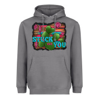 Storm stuck on you heart cactus serape leopard background Heavyweight Hoodie - Jasminsmagicworld