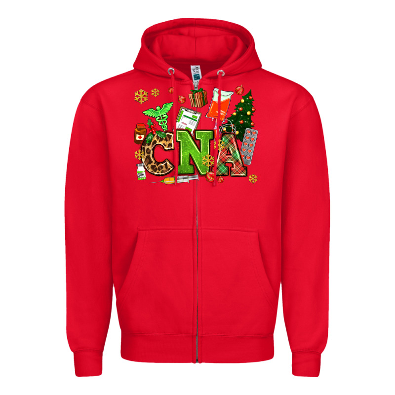 Cna Christmas Zipper Hoodie by AdoDesignShop | Teevron