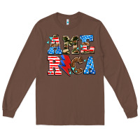 Chestnut america with heart Long Sleeve Tee - AdoDesignShop