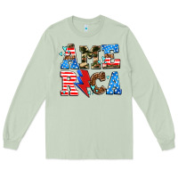 Matcha america with heart Long Sleeve Tee - AdoDesignShop