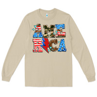 Mushroom america with heart Long Sleeve Tee - AdoDesignShop