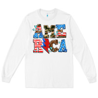 White america with heart Long Sleeve Tee - AdoDesignShop