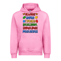 Fuchsia Pink always unique totally intelligent sometimes myster Urban Hoodie - Artiststas