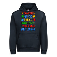 Navy always unique totally intelligent sometimes myster Urban Hoodie - Artiststas