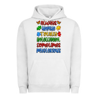 Always Unique Totally Intelligent Sometimes Myster Urban Hoodie | Teevron