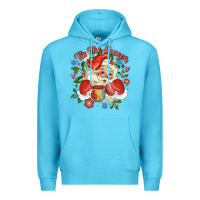 Ocean Blue mexican santa Premium Hoodie - MaliasSmallBusiness
