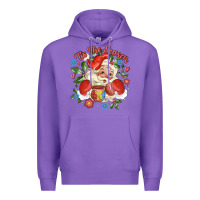 Purple mexican santa Premium Hoodie - MaliasSmallBusiness