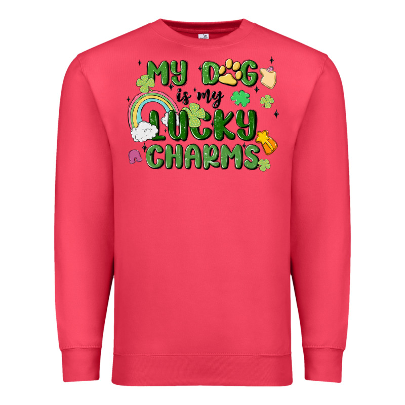 My Dog Is My Lucky Charms Premium Sweatshirt by MaliasSmallBusiness | Teevron