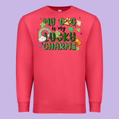 My Dog Is My Lucky Charms Premium Sweatshirt Designed By Maliassmallbusiness