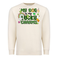 Sandshell my dog is my lucky charms Premium Sweatshirt - MaliasSmallBusiness