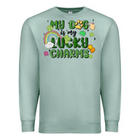 Seafoam my dog is my lucky charms Premium Sweatshirt - MaliasSmallBusiness