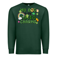 Sports Green my dog is my lucky charms Premium Sweatshirt - MaliasSmallBusiness