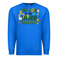 True Royal my dog is my lucky charms Premium Sweatshirt - MaliasSmallBusiness