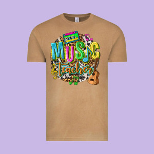 Music Teacher Vintage Tee Designed By Texasbilliewilder