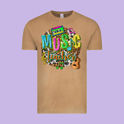 Music Teacher Vintage Tee Designed By Texasbilliewilder