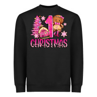 Black 1st christmas gingerbread girl Heavyweight Sweatshirt - Zillion Design Studio
