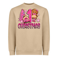 1st Christmas Gingerbread Girl Heavyweight Sweatshirt | Teevron