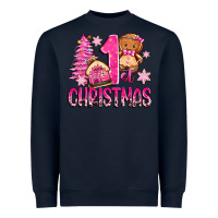 Navy 1st christmas gingerbread girl Heavyweight Sweatshirt - Zillion Design Studio