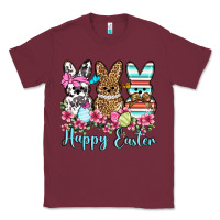 Burgundy Happy Easter western peeps Classic Tee - OliviaCreatesArt