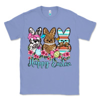 Colony Blue Happy Easter western peeps Classic Tee - OliviaCreatesArt