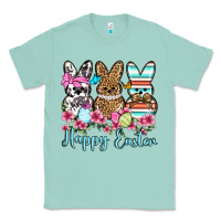 Seafoam Happy Easter western peeps Classic Tee - OliviaCreatesArt
