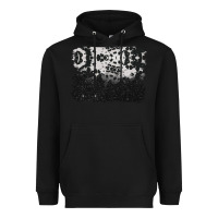 Black cowhide background Heavyweight Hoodie - BarkalooDesign