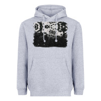 Heather Grey cowhide background Heavyweight Hoodie - BarkalooDesign
