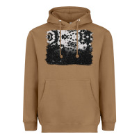 Toasted Coconut cowhide background Heavyweight Hoodie - BarkalooDesign
