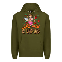 Army Green little miss cupid Premium Hoodie - AdoDesignShop