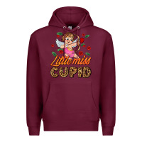 Burgundy little miss cupid Premium Hoodie - AdoDesignShop