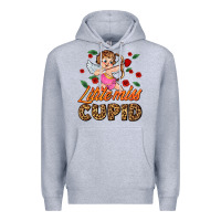 Heather Grey little miss cupid Premium Hoodie - AdoDesignShop