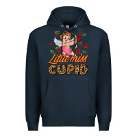 Navy little miss cupid Premium Hoodie - AdoDesignShop
