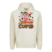 Oatmeal Heather little miss cupid Premium Hoodie - AdoDesignShop