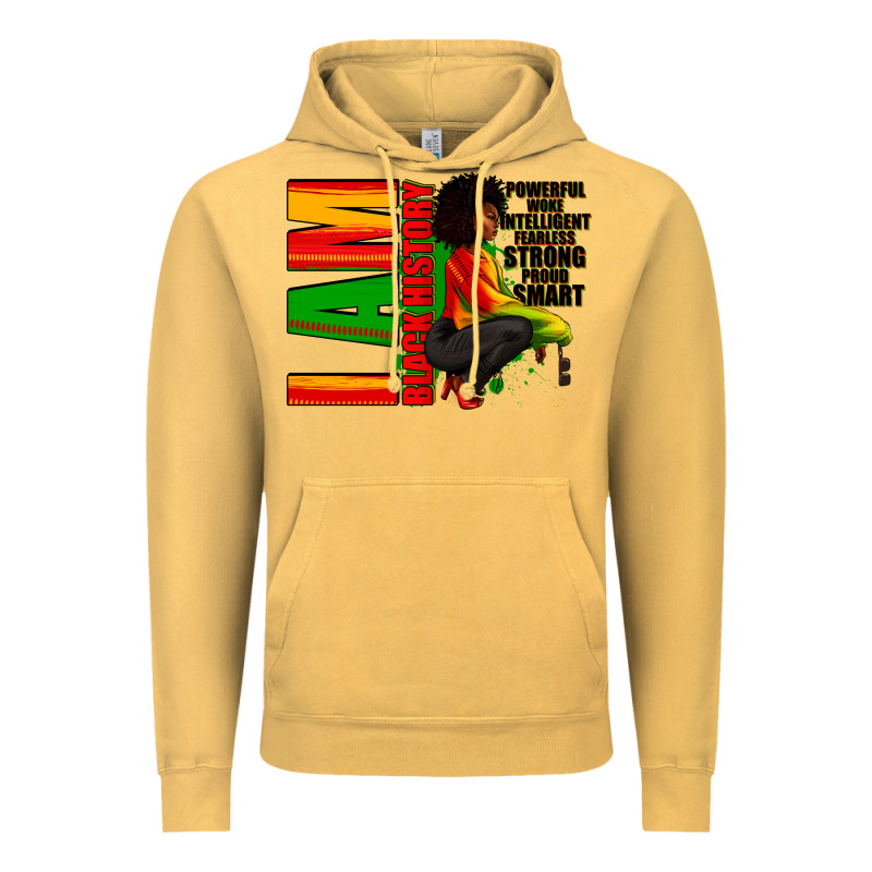 I Am Black History Afro American Woman Vintage Hoodie by RanaPortraitStore | Teevron