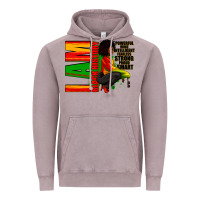 Vintage Zinc I am black history Afro American woman Vintage Hoodie - RanaPortraitStore