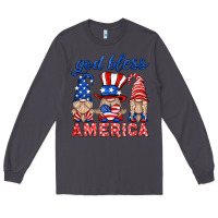 Smoke god bless america gnome Long Sleeve Tee - HRA Design Shop