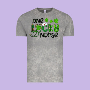 St. Patrick's Day One Lucky Nurse Vintage Tee Designed By Ranaportraitstore