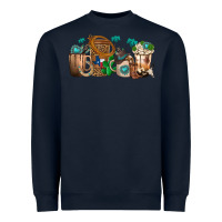 Navy western coffee cups Heavyweight Sweatshirt - texasbilliewilder