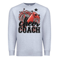 Heather Grey cheer coach Premium Sweatshirt - MaliasSmallBusiness