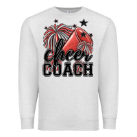Oatmeal Heather cheer coach Premium Sweatshirt - MaliasSmallBusiness