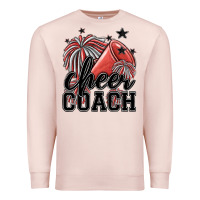 Pale Pink cheer coach Premium Sweatshirt - MaliasSmallBusiness