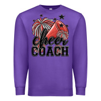 Purple cheer coach Premium Sweatshirt - MaliasSmallBusiness