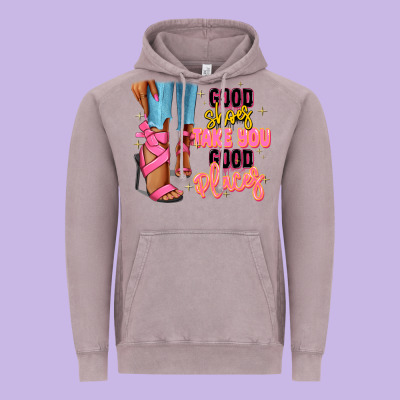 Vintage Hoodie Good shoes take you to good places black fashion g